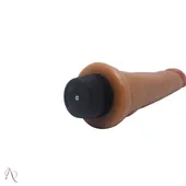 VIBRADOR DE PENIS 18,5X4,5 CM COR MARROM - imagem 3