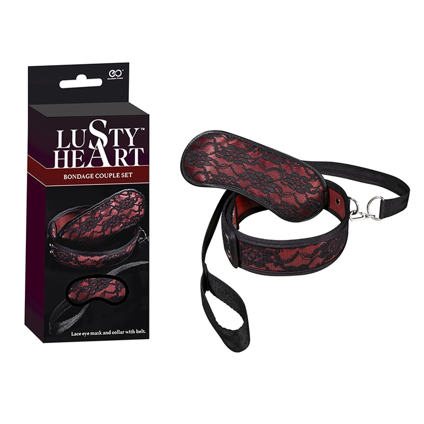 Kit Bondage Coleira e Venda Para Fetiche BDSM, Dominação e Submissão