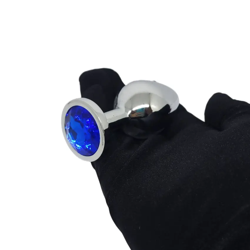 Plug Anal Tamanho Médio Cor Azul