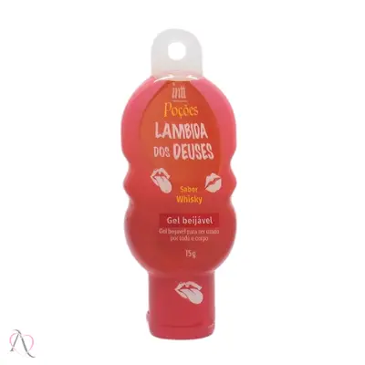Gel Beijavel Para Sexo Oral Lambida Dos Deuses Sabor Whisky Intt 15g