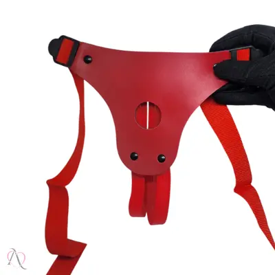 Cinto de Couro com Regulador para Prótese de Pênis Brasil Fetiche