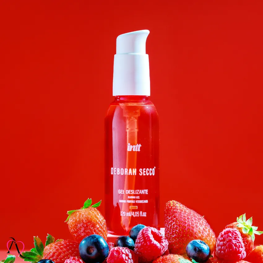 Lubrificante Deslizante sabor Frutas Vermelhas Deborah Secco Intt 120ml