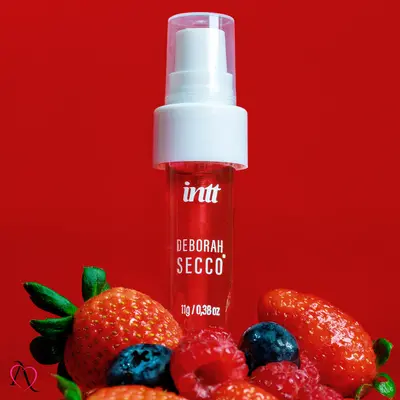 Gel Beijável para Sexo Oral Calda Picante Sabor Frutas Vermelhas Deborah Secco Intt 11g
