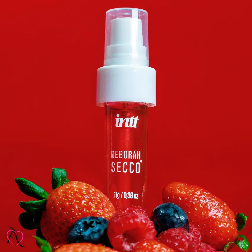 Gel Beijável para Sexo Oral Calda Picante Sabor Frutas Vermelhas Deborah Secco Intt 11g
