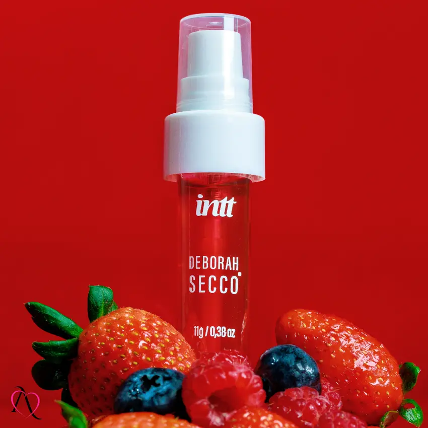 Gel Beijável para Sexo Oral Calda Picante Sabor Frutas Vermelhas Deborah Secco Intt 11g