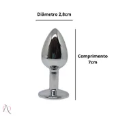 Plug Anal Tamanho Pequeno Cor Azul - imagem 4