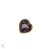 Plug Anal de Coração Dourado Tamanho Médio cor Rosa - imagem 3