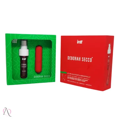 Kit do Prazer com Calda Picante Beijável e Vibrador Bullet 10 Modos de Vibração - Deborah Secco e Intt