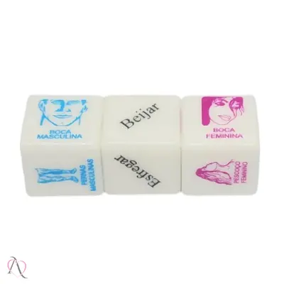 Jogo Erótico Para Casal Dados Toque do Cupido Sexy Fantasy Com 3 Dados