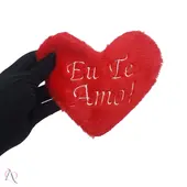 Necessaire com Ziper em Formato de Coração Brasil Fetiche - imagem 1