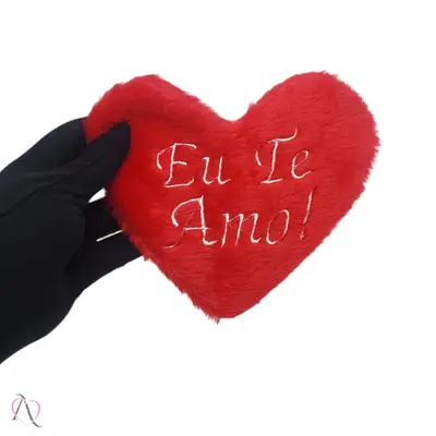 Necessaire com Ziper em Formato de Coração Brasil Fetiche