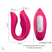 Kit Casal Dia Dos Namorados 1 Vibrador de Casal e 1 Somos2 Excitante e Prolongador - imagem 5