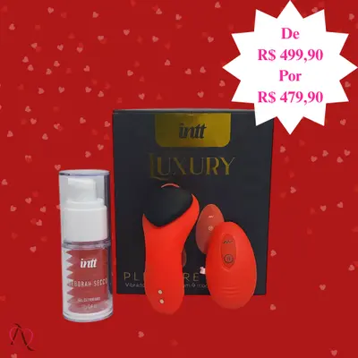 Kit Para Ela - 1 Vibrador de Calcinha e 1 Gel Clitoriano que Pulsa, Vibra e Esquenta