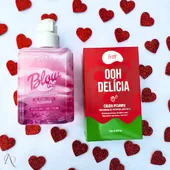 Kit Moranguinho - 1 Hidratante para Virilha Blow Girl e 1 Gel Beijável para Sexo Oral Oh Delicia Morango Azedinho - imagem 1