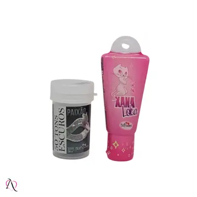 Kit Excitante - 1 Excitante Xana Loka e 1 Hot Ball Lubrificante Sabor Vinho