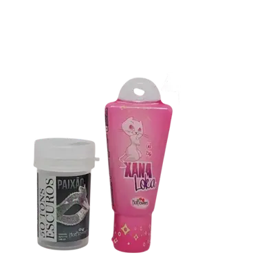 Kit Excitante - 1 Excitante Xana Loka e 1 Hot Ball Lubrificante Sabor Vinho