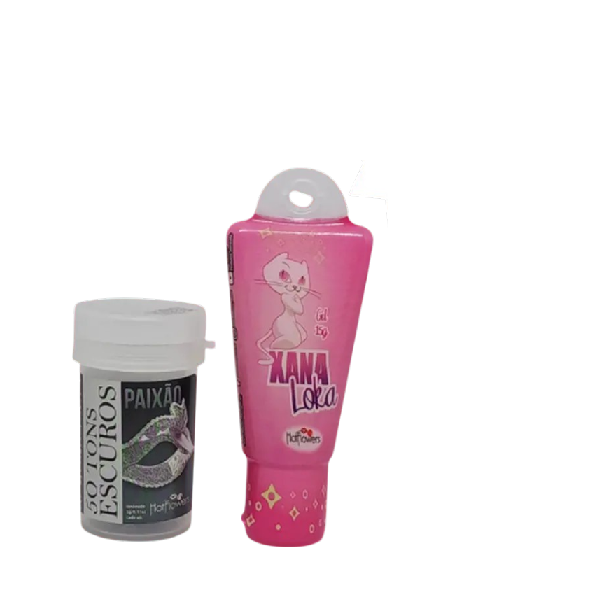 Kit Excitante - 1 Excitante Xana Loka e 1 Hot Ball Lubrificante Sabor Vinho
