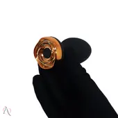 Plug Anal Vibrador com Controle em Formato de Flor Cor Preto - imagem 4