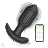Plug Anal Vibrador com Rotação 360° Preto - imagem 1