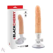 Prótese de Pênis Com Ventosa 19cm 10 Modos de Vibração Black Cherry - imagem 3