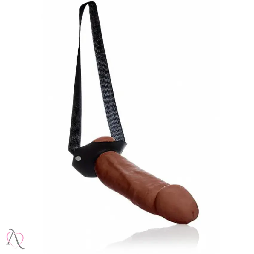 Capa Peniana 20x4,5cm Marrom Com Elástico