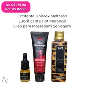 Kit Noite Feliz - 1 Estimulante Meltesão, 1 Lubrificante Beijável Hot Morango e Óleo para Massagem Sauvage - imagem 4