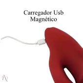 Vibrador 3 em 1 Grande Com Estimulador de Ponto G e Simula Sexo Oral Kiss Vibrator - imagem 3