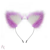 Plug anal Pequeno com Rabo Kit Com Tiara, Grampo de mamilo e coleira - imagem 5