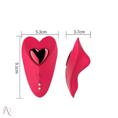 Vibrador de Calcinha Red Heart Controle por Aplicativo