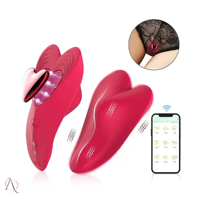 Vibrador de Calcinha Red Heart Controle por Aplicativo