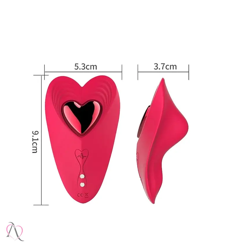 Vibrador de Calcinha Red Heart Controle por Aplicativo