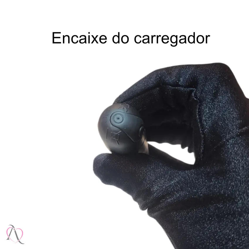 Vibrador Bullet Preto com 10 Modos de Vibração