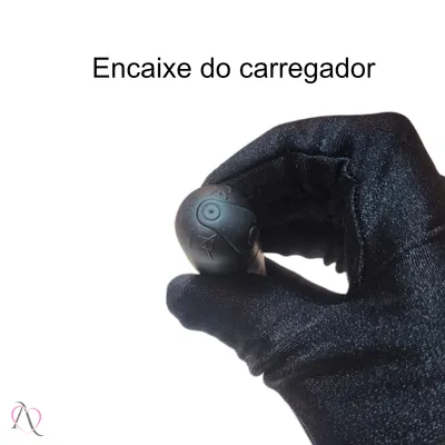 Vibrador Bullet Preto com 10 Modos de Vibração
