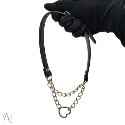 Coleira com Pingente de Coração