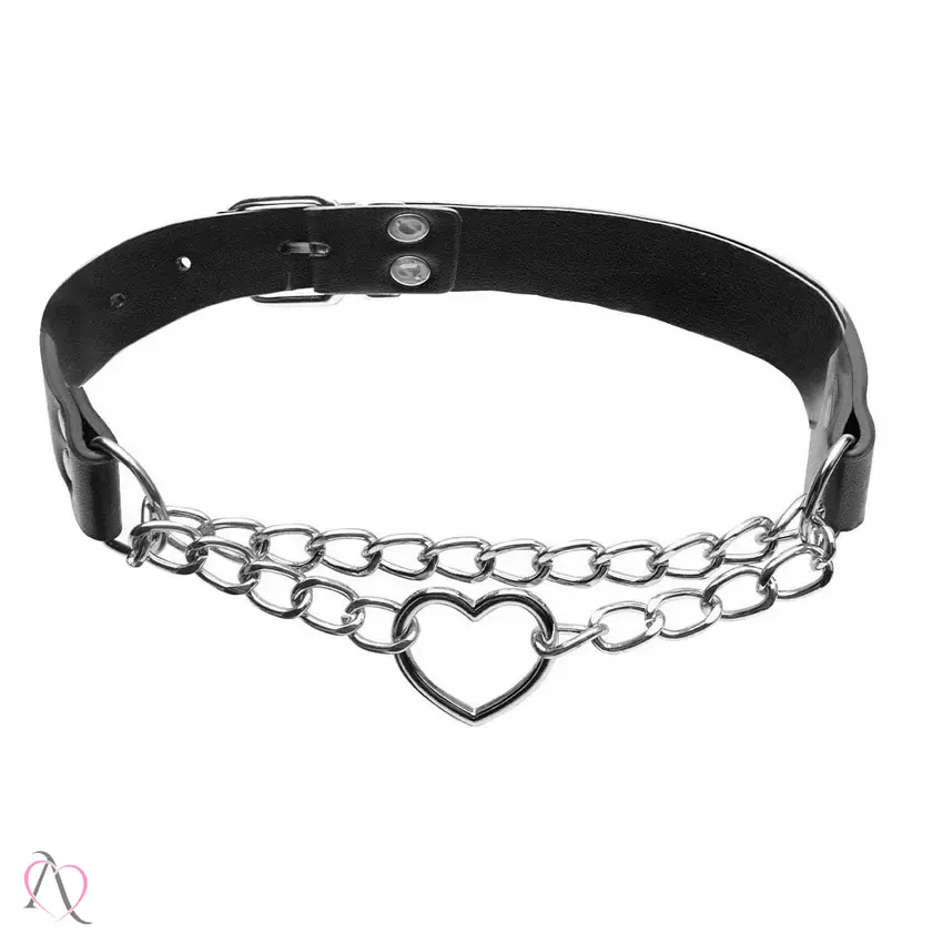 Coleira com Pingente de Coração