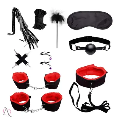Kit Sado Bondage com 10 Itens Youvibe