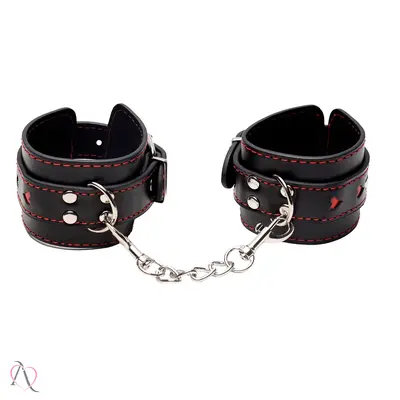 Algema de Couro Com Costura de Coração