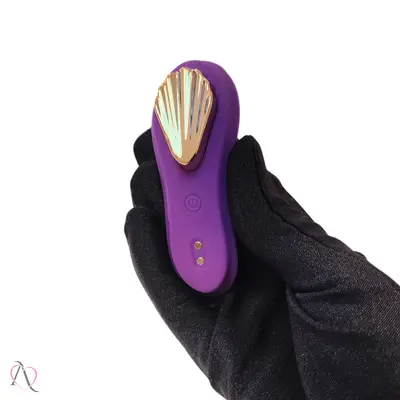 Vibrador de Calcinha por Aplicativo Longa Distância 9 Modos de Vibração cor Roxo