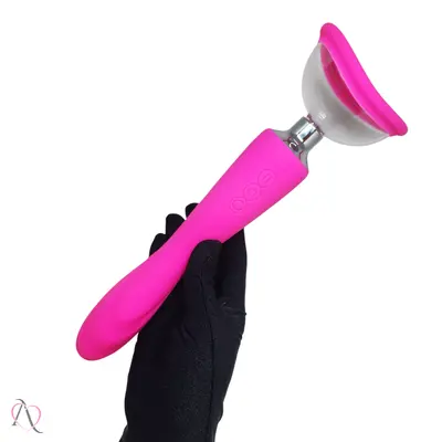 Vibrador e Sugador de Clitóris Sugator 2 Pink Dois em Um com 7 intensidades de vibração