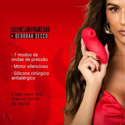 Vibrador Pulsador de Clitóris Kiss My Clit by Deborah Secco 7 Modos