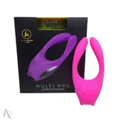 Vibrador de Casal Multi Pro Rosa - imagem 1
