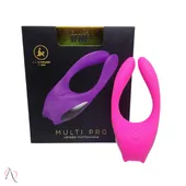 Vibrador de Casal Multi Pro Rosa - imagem 2