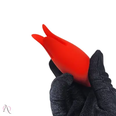 Vibrador Bullet Tulipa Max Vermelho 9 Modos de Vibração - Intt Toys