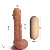 Vibrador de Pênis com Rotação We Love 19,5x4,5cm 10 Modos de Rotação - imagem 3