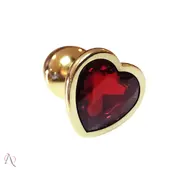 Plug Anal P em Formato de Coração Vermelho - imagem 3