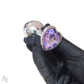 Plug Anal M Lilás em Formato de Coração - imagem 2