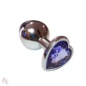 Plug Anal M Lilás em Formato de Coração - imagem 3