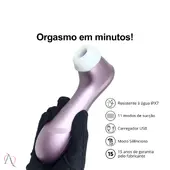 Vibrador de Clitóris em Ondas de Pressão Satisfyer Pro 2 Violeta 11 Modos - imagem 2