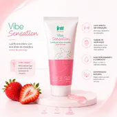 Lubrificante Beijável com Vibração Leve sabor Morango 50ml Intt Cosméticos - imagem 1