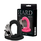 Algema em Metal com Pelúcia - Cor Preto - imagem 1